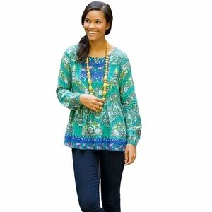 Matilda Jane Floral Blouse Size Medium